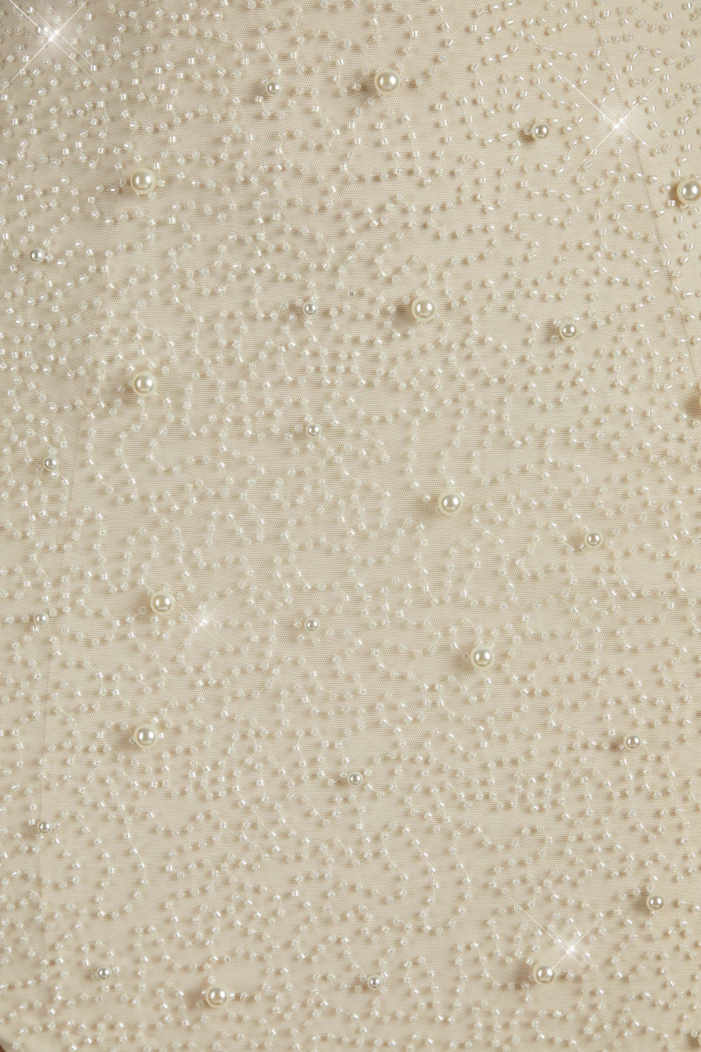 Embellished Bandeau Maxi Dress in Ivory