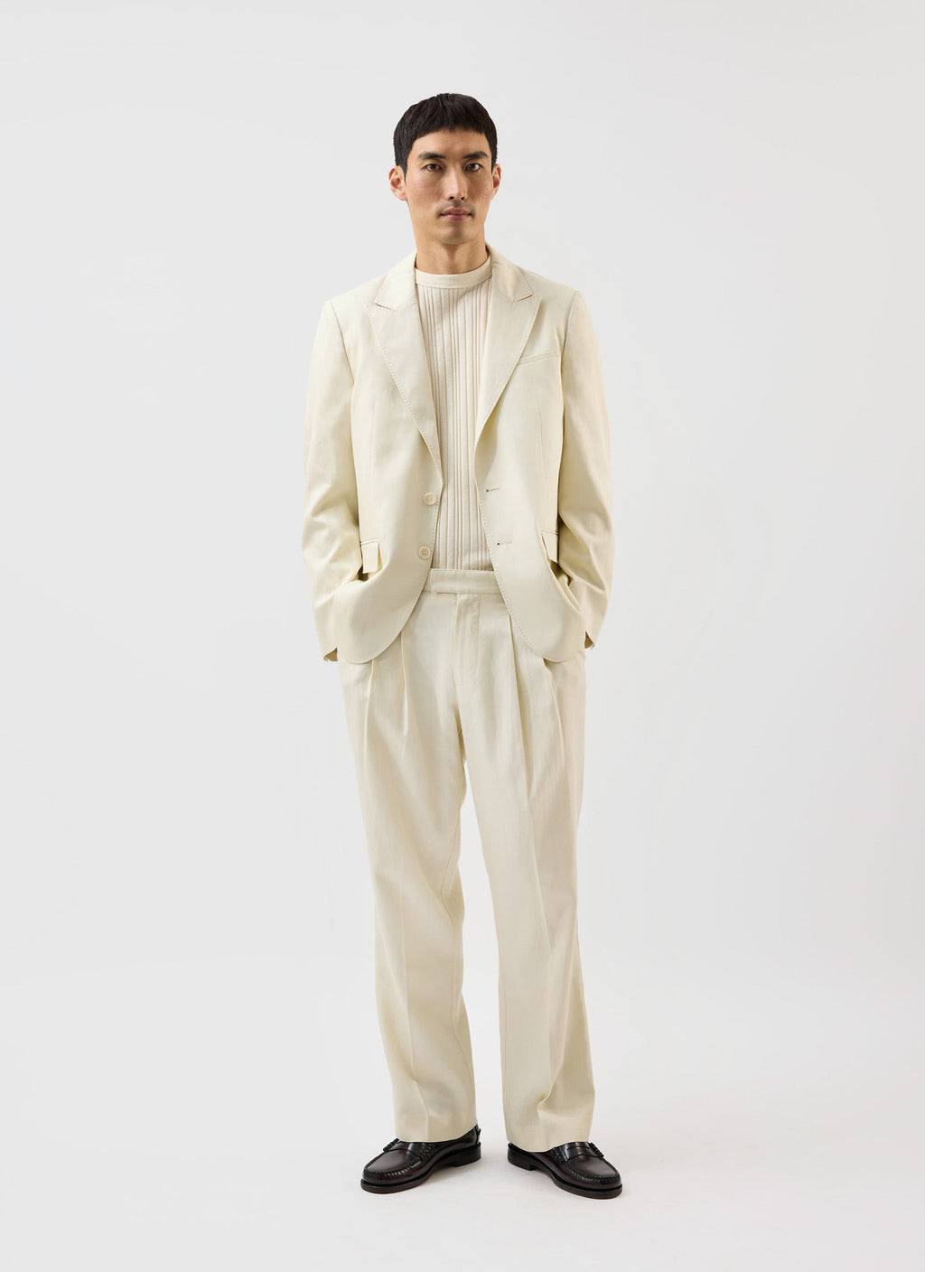 Men's Tailored Blazer | Percival x Warren | Ecru Cream