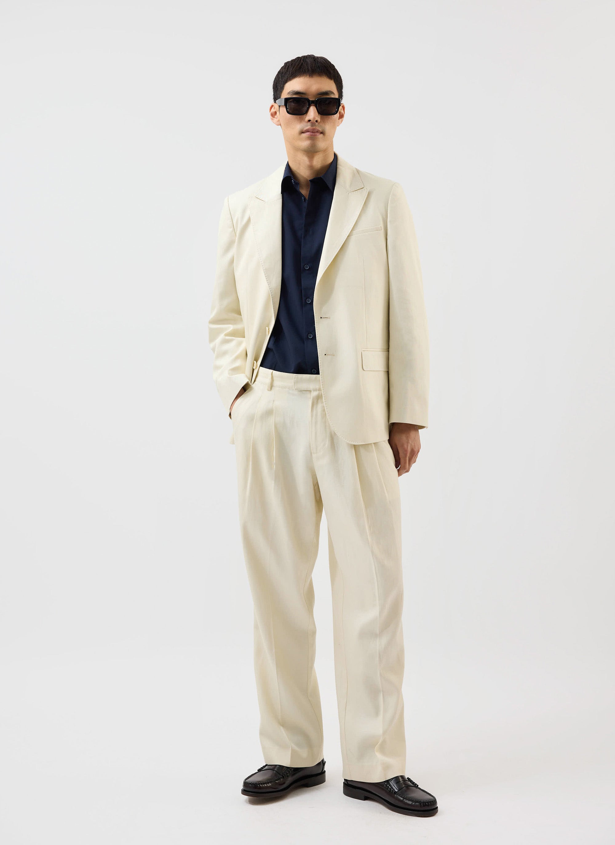 Men's Tailored Blazer | Percival x Warren | Ecru Cream