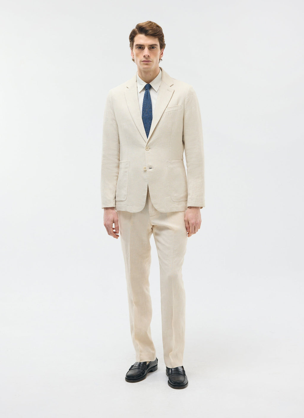 Tailored Linen Blazer | Cream