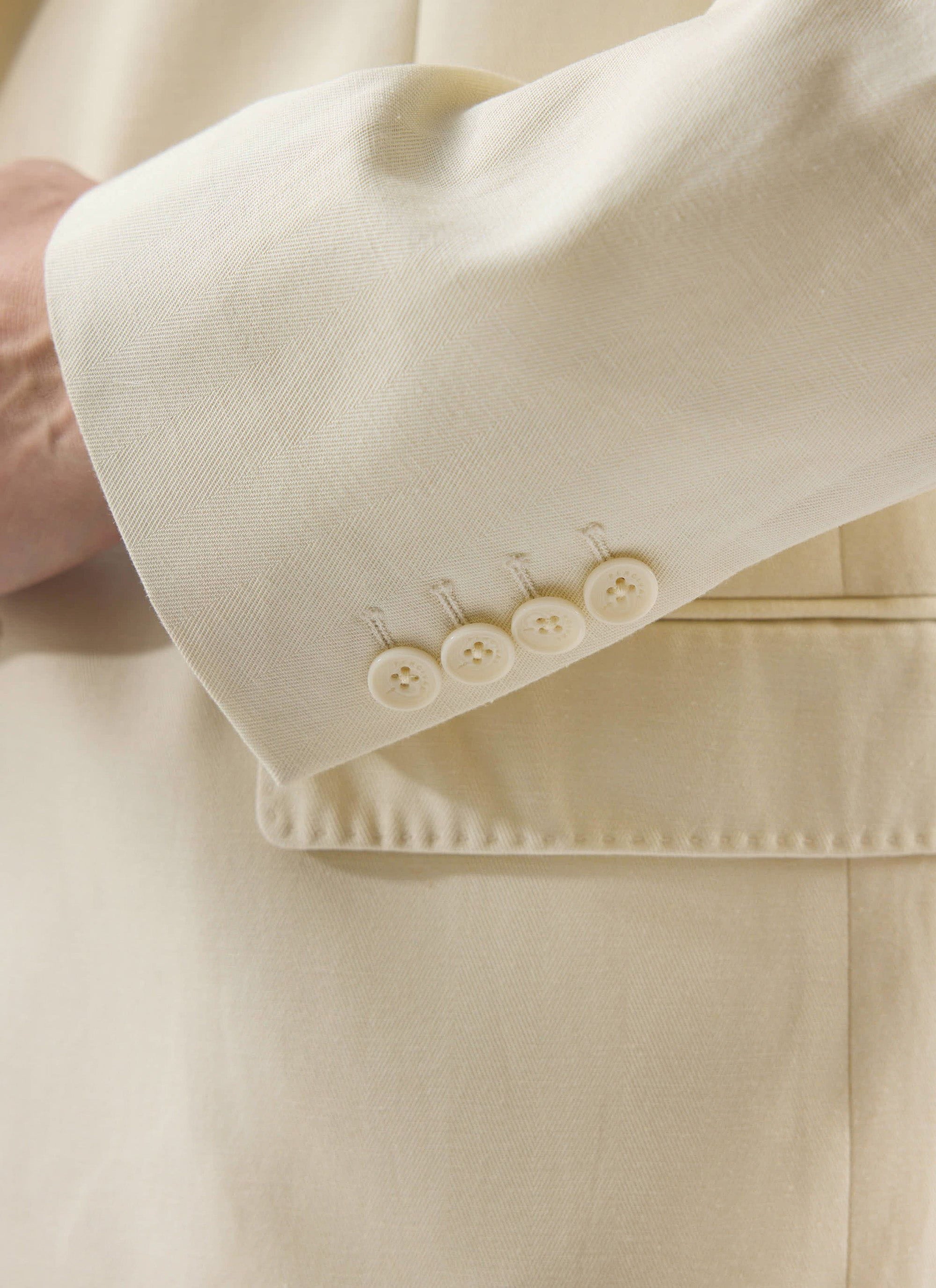 Men's Tailored Blazer | Percival x Warren | Ecru Cream