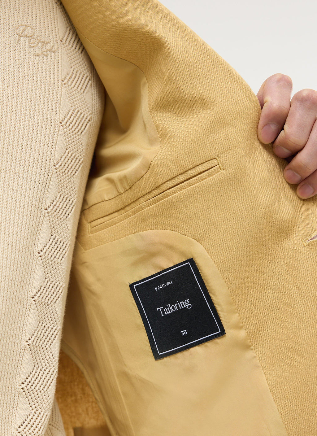 Tailored Linen Blazer | Tan