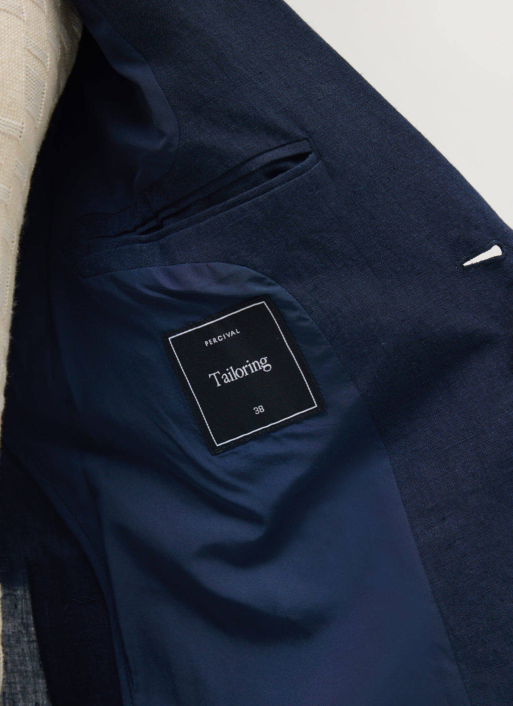 Tailored Linen Blazer | Navy