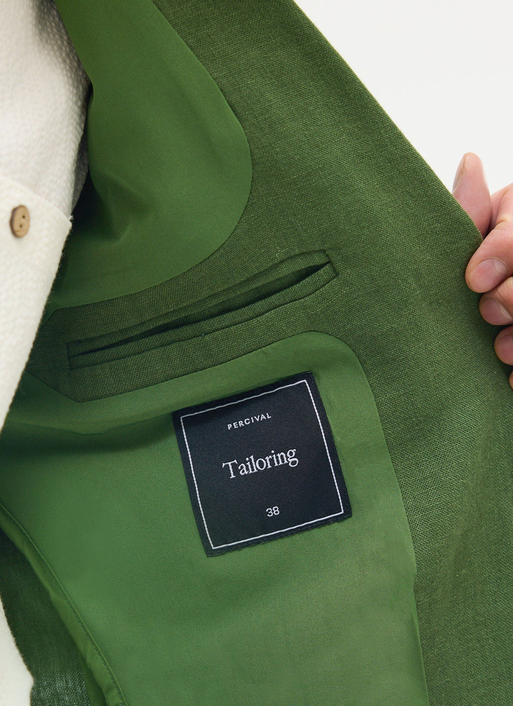 Tailored Linen Blazer | Suit Jacket | Forest Green