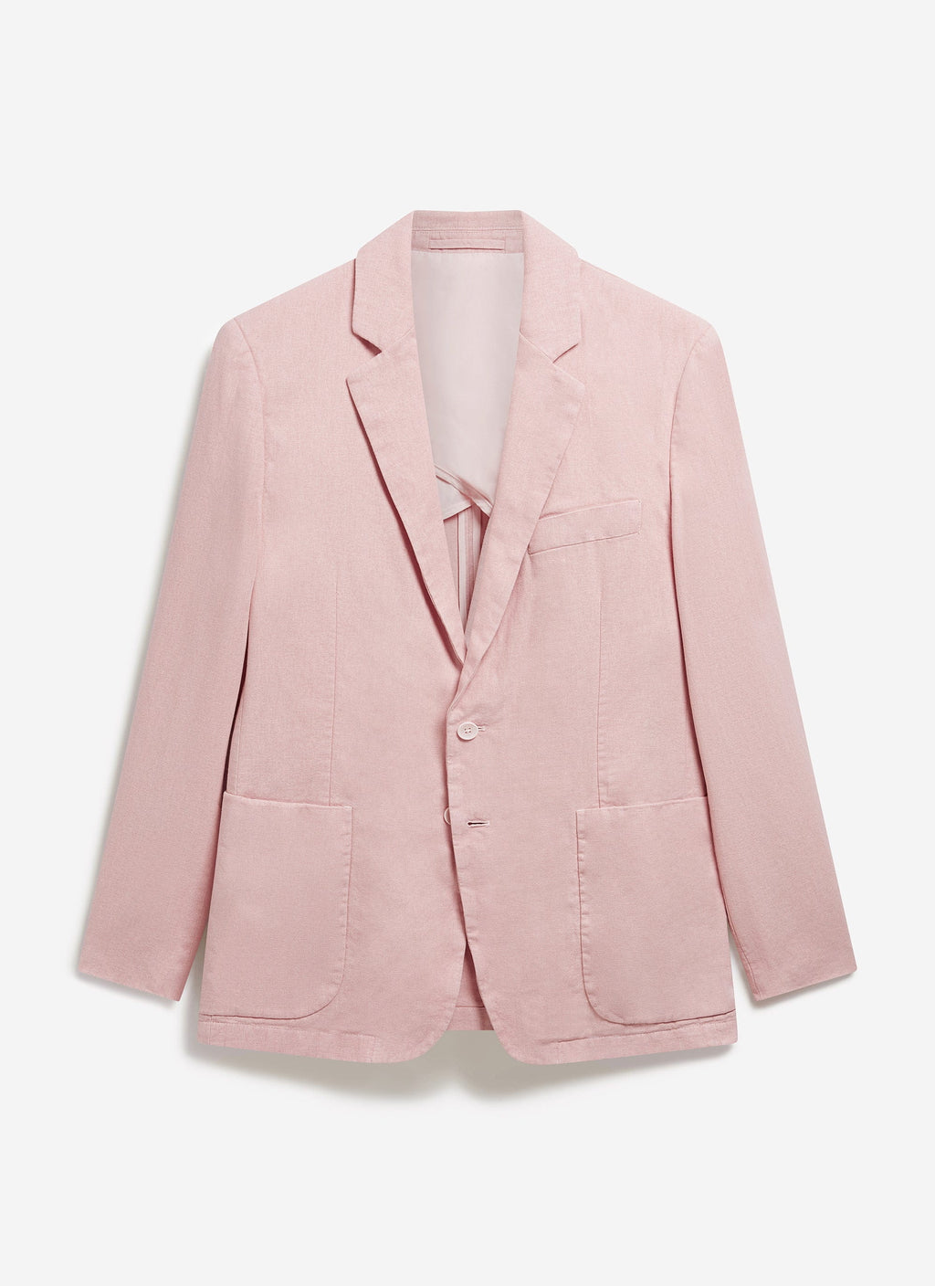 Tailored Linen Blazer | Dusty Pink