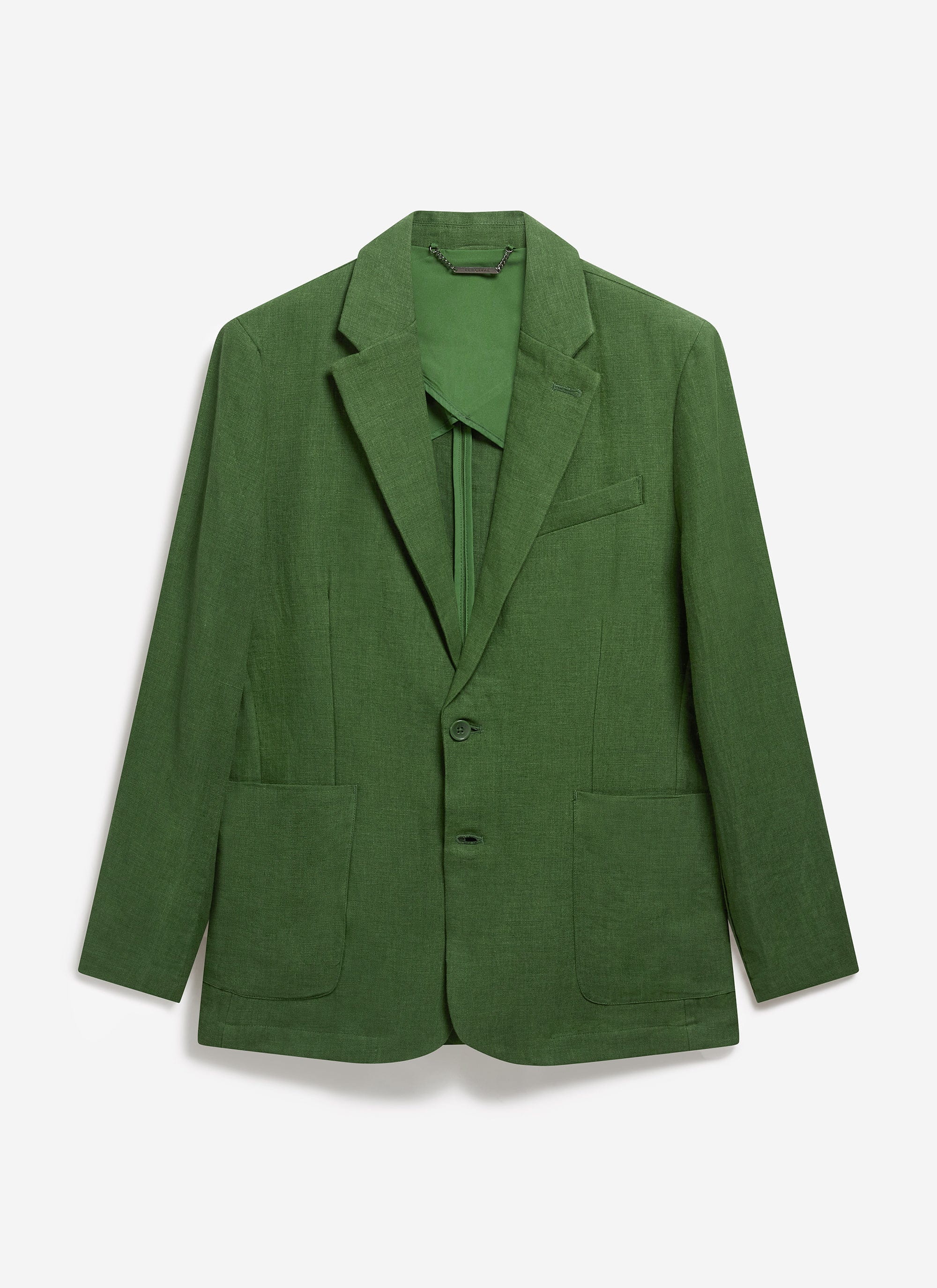 Tailored Linen Blazer | Suit Jacket | Forest Green