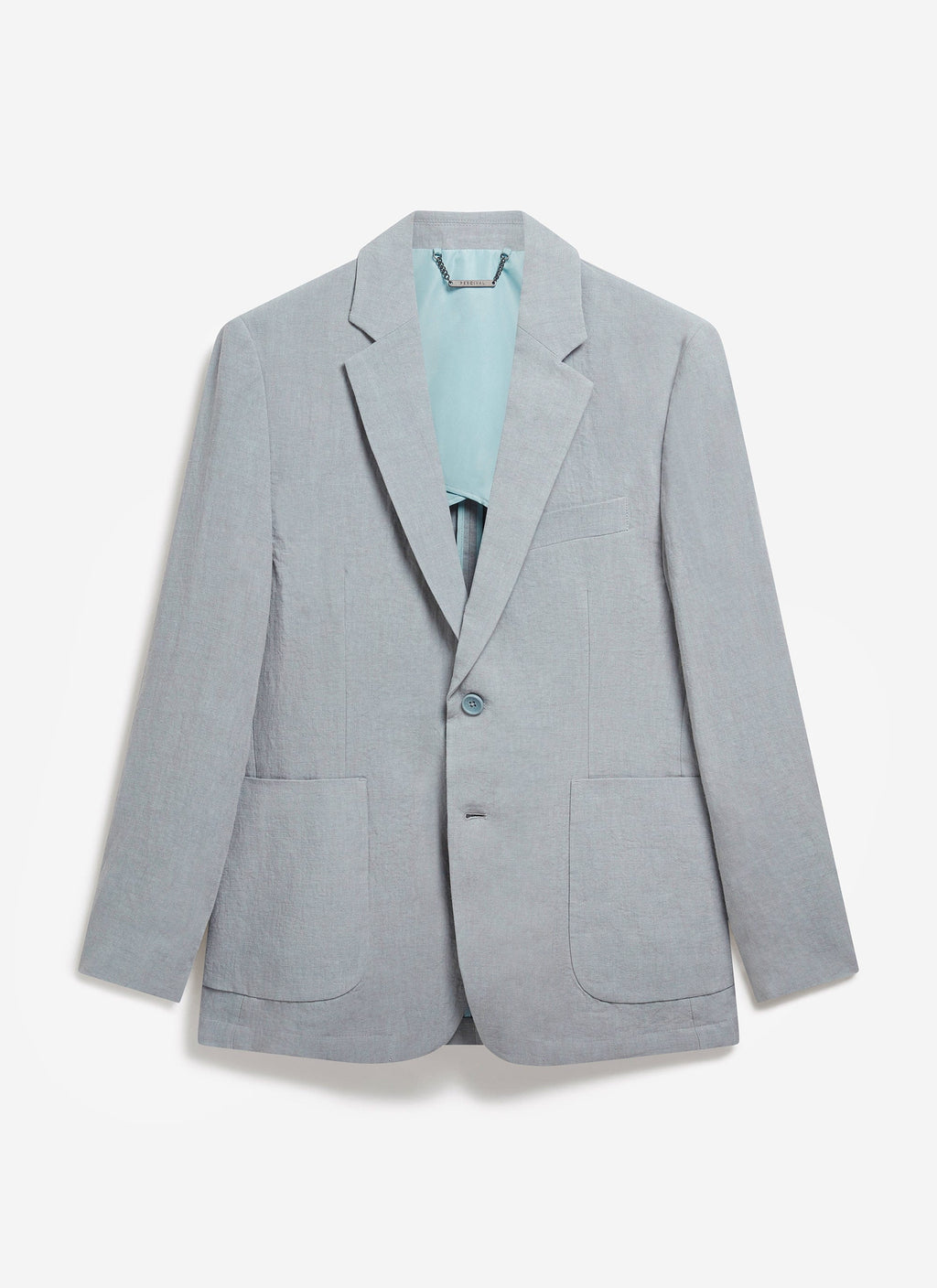 Tailored Linen Blazer | Light Blue