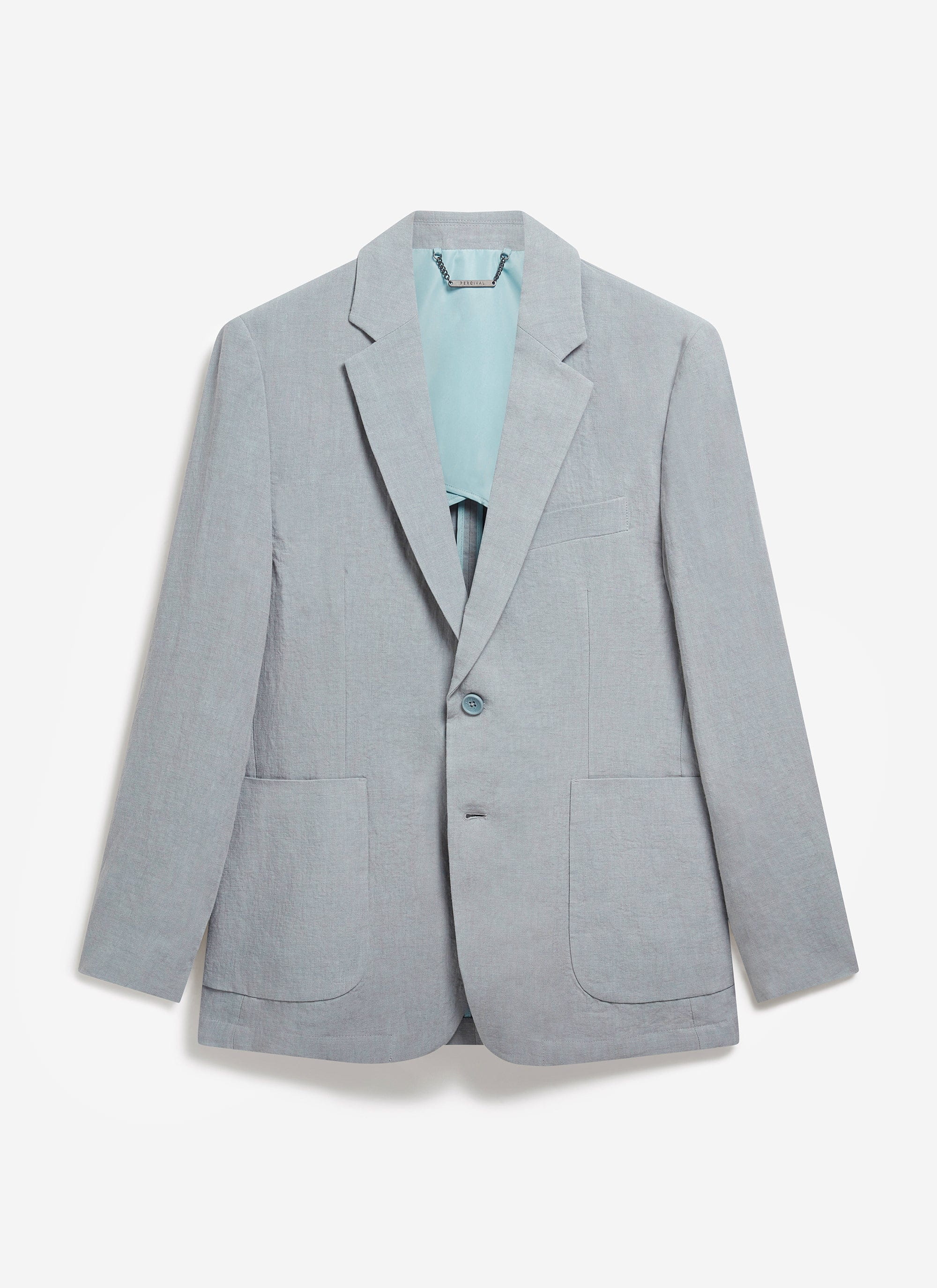 Tailored Linen Blazer | Light Blue