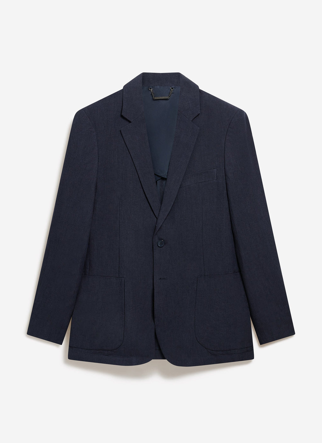 Tailored Linen Blazer | Navy