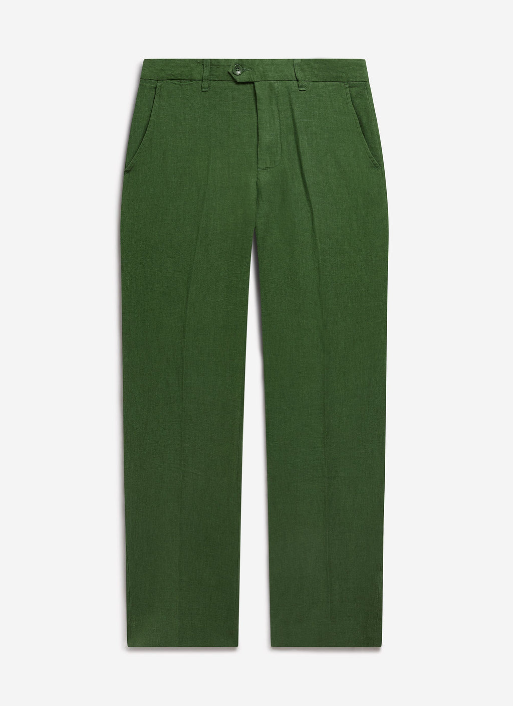 Tailored Linen Trousers | Forest