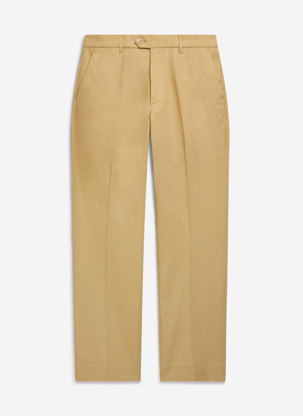 Tailored Linen Trousers | Tan